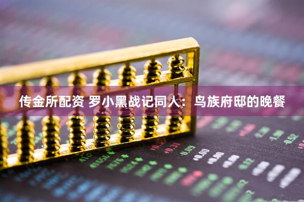 传金所配资 罗小黑战记同人：鸟族府邸的晚餐